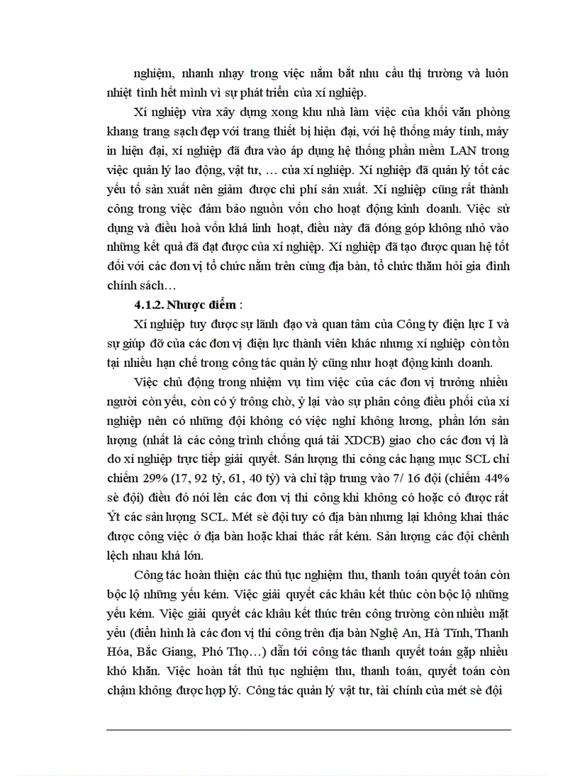 image for page Báo cáo thực tập tổng hợp tại Xí nghiệp Xây Lắp Điện trực thuộc công ty Điện Lực I