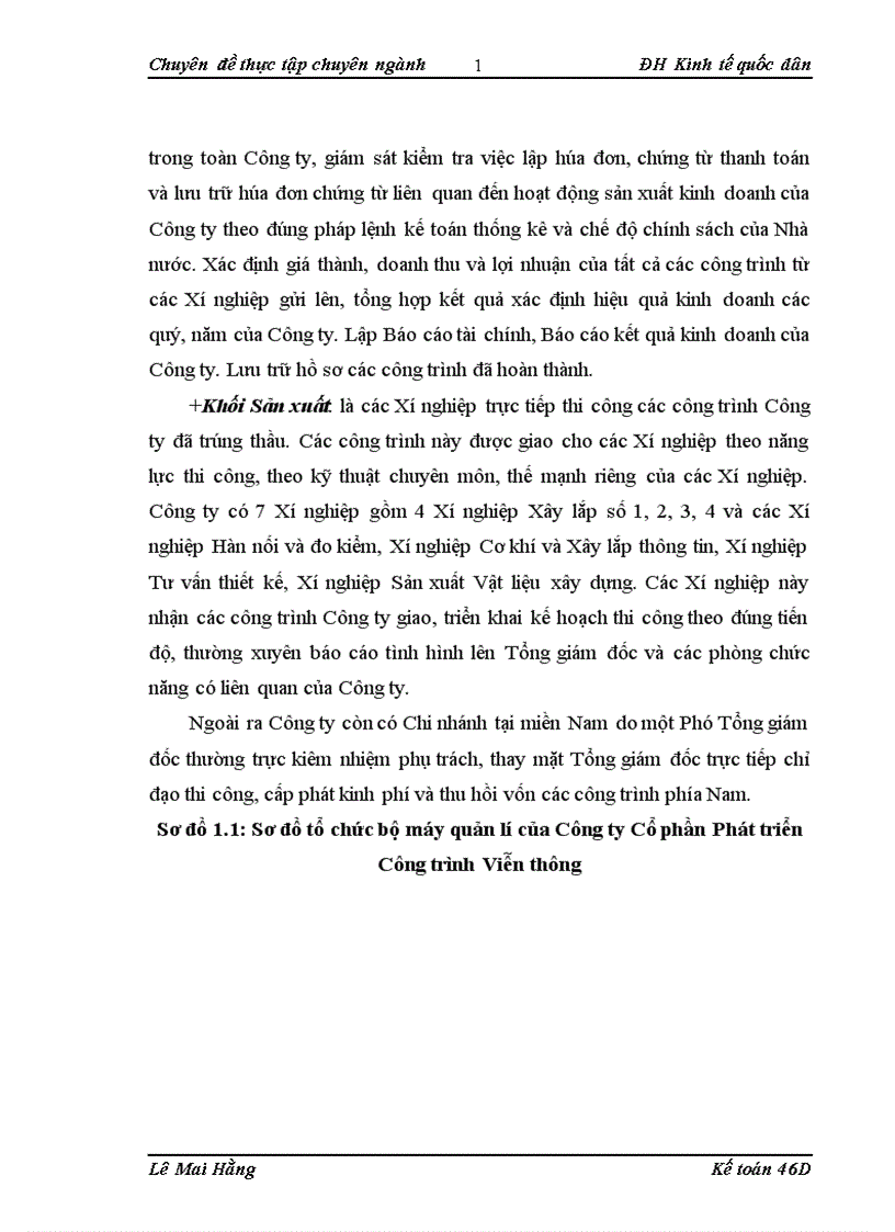 image for page Hoàn thiện kế toán chi phí sản xuất và tính giá thành sản phẩm xây lắp tại Công ty Cổ phần Phát triển Công trình Viễn thông 1