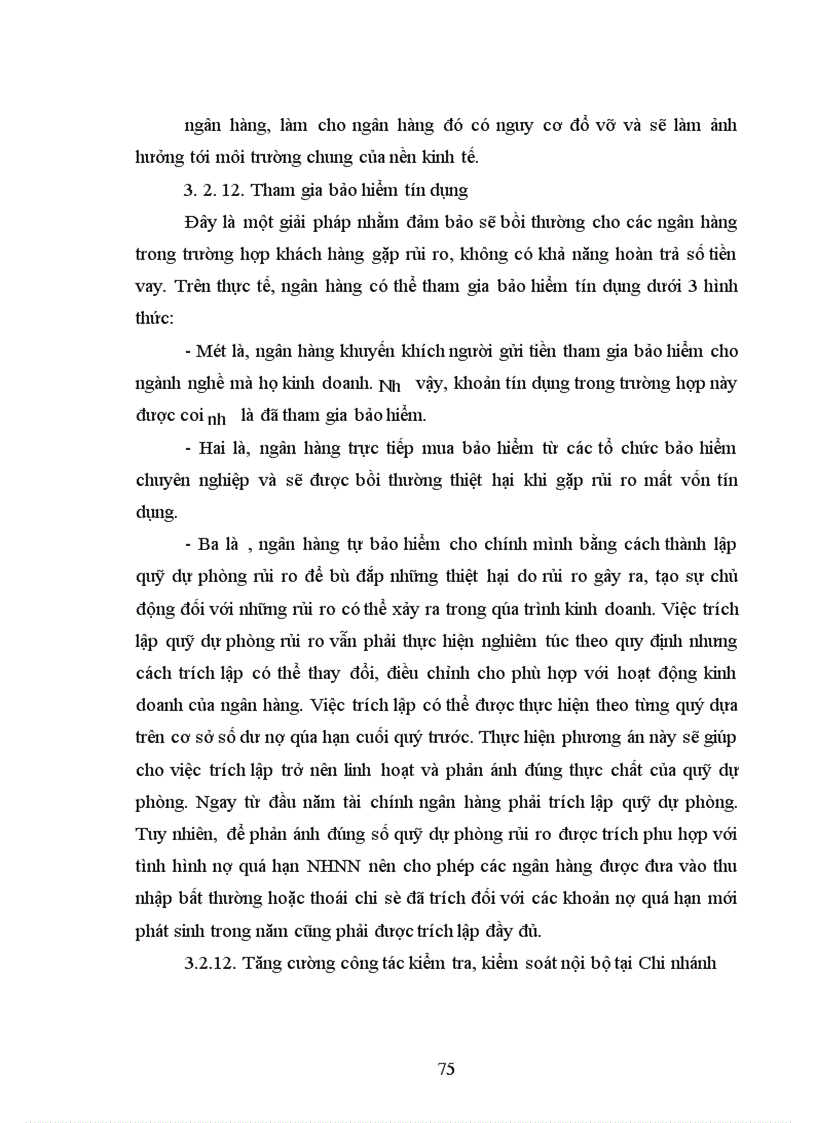 image for page Giải pháp nâng cao Chất lượng tín dụng tại Chi nhánh NHNo PTNT Láng Hạ