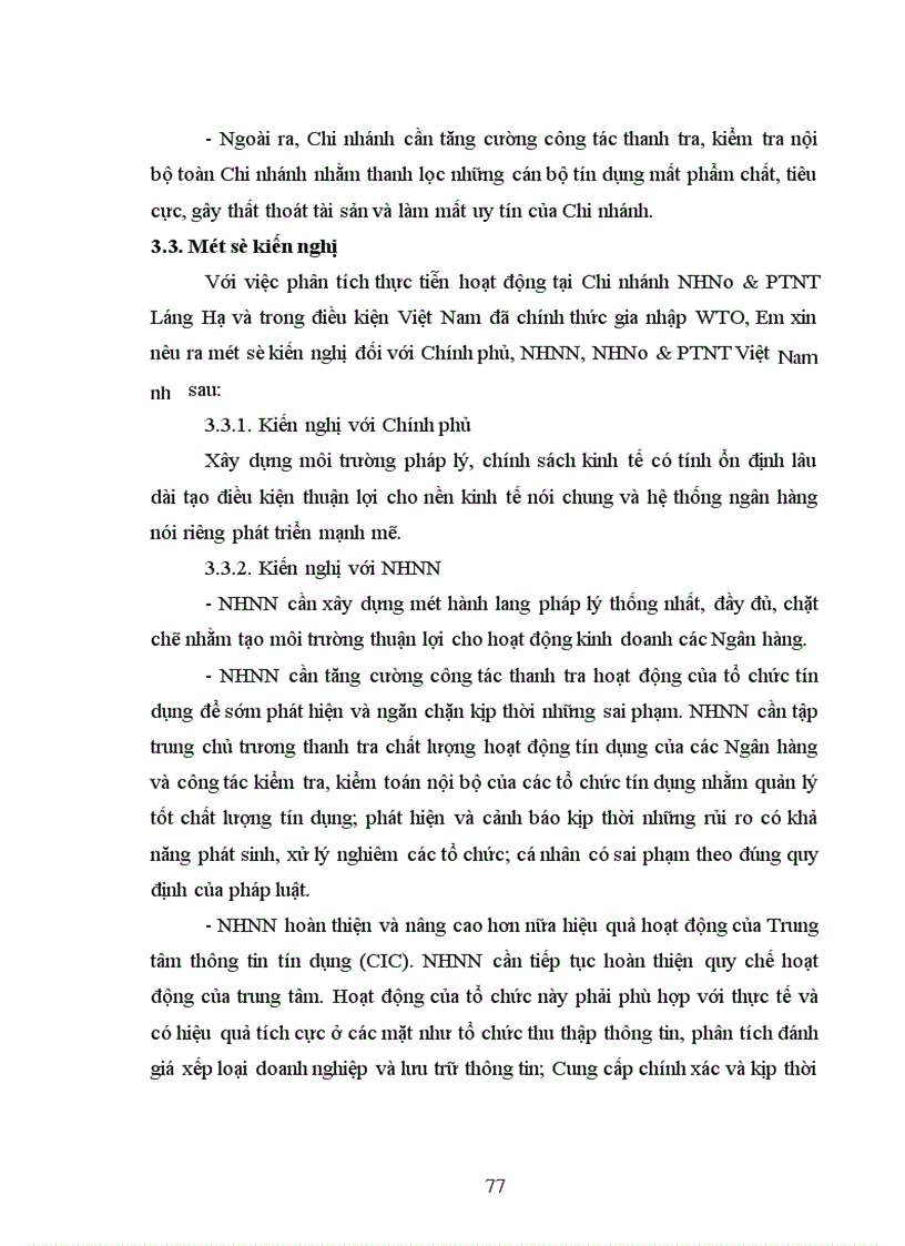 image for page Giải pháp nâng cao Chất lượng tín dụng tại Chi nhánh NHNo PTNT Láng Hạ