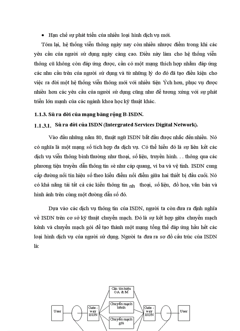 image for page Công nghệ ATM giải pháp truyền dẫn của mạng B ISDN 1