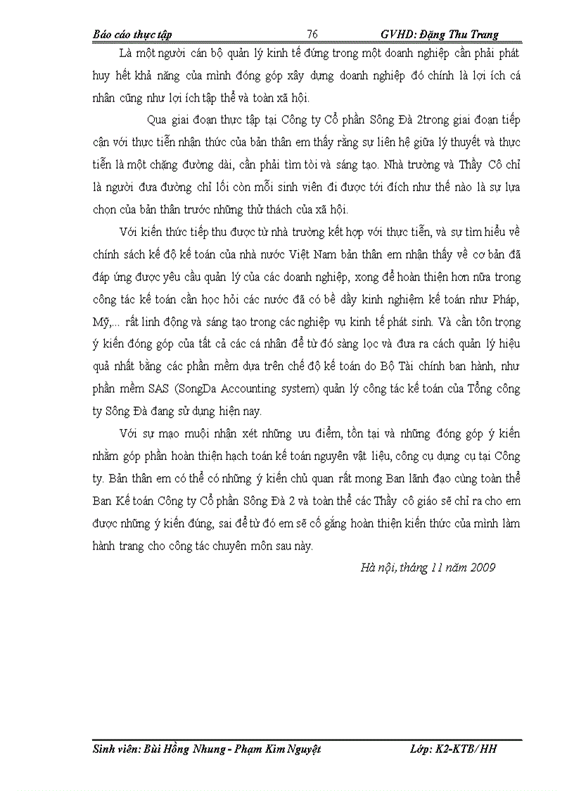 image for page Hoàn thiện hạch toán nguyên vật liệu công cụ dụng cụ tại Công ty Cổ phần Sông Đà 2 1