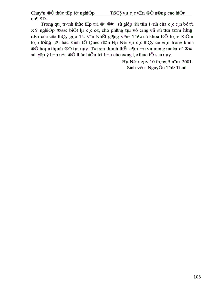 image for page Hoàn thiện công tác tổ chức hạch toán TSCĐ với những vấn đề quản lý và nâng cao hiệu quả sử dụng TSCĐ tại Xí nghiệp In I Thông tấn xã Việt Nam 1