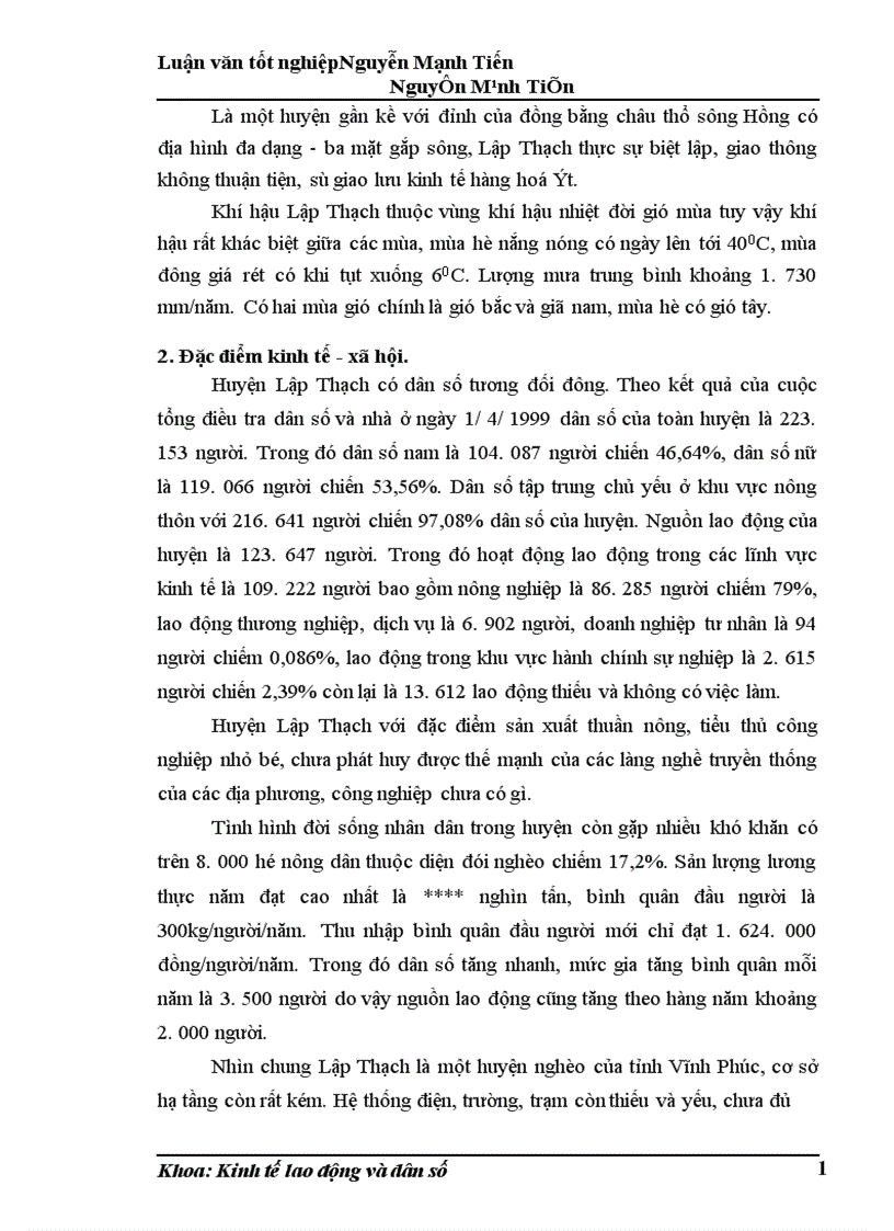 image for page Phân tích biến động dân số lao động và việc làm ở huyện Lập Thạch trong giai đoạn hiện nay 1