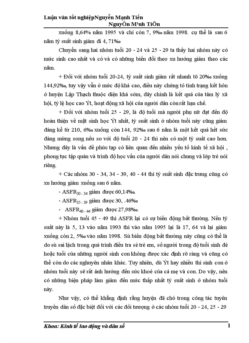 image for page Phân tích biến động dân số lao động và việc làm ở huyện Lập Thạch trong giai đoạn hiện nay 1