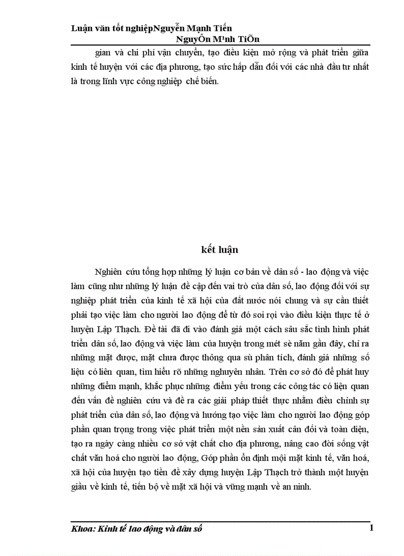 image for page Phân tích biến động dân số lao động và việc làm ở huyện Lập Thạch trong giai đoạn hiện nay 1