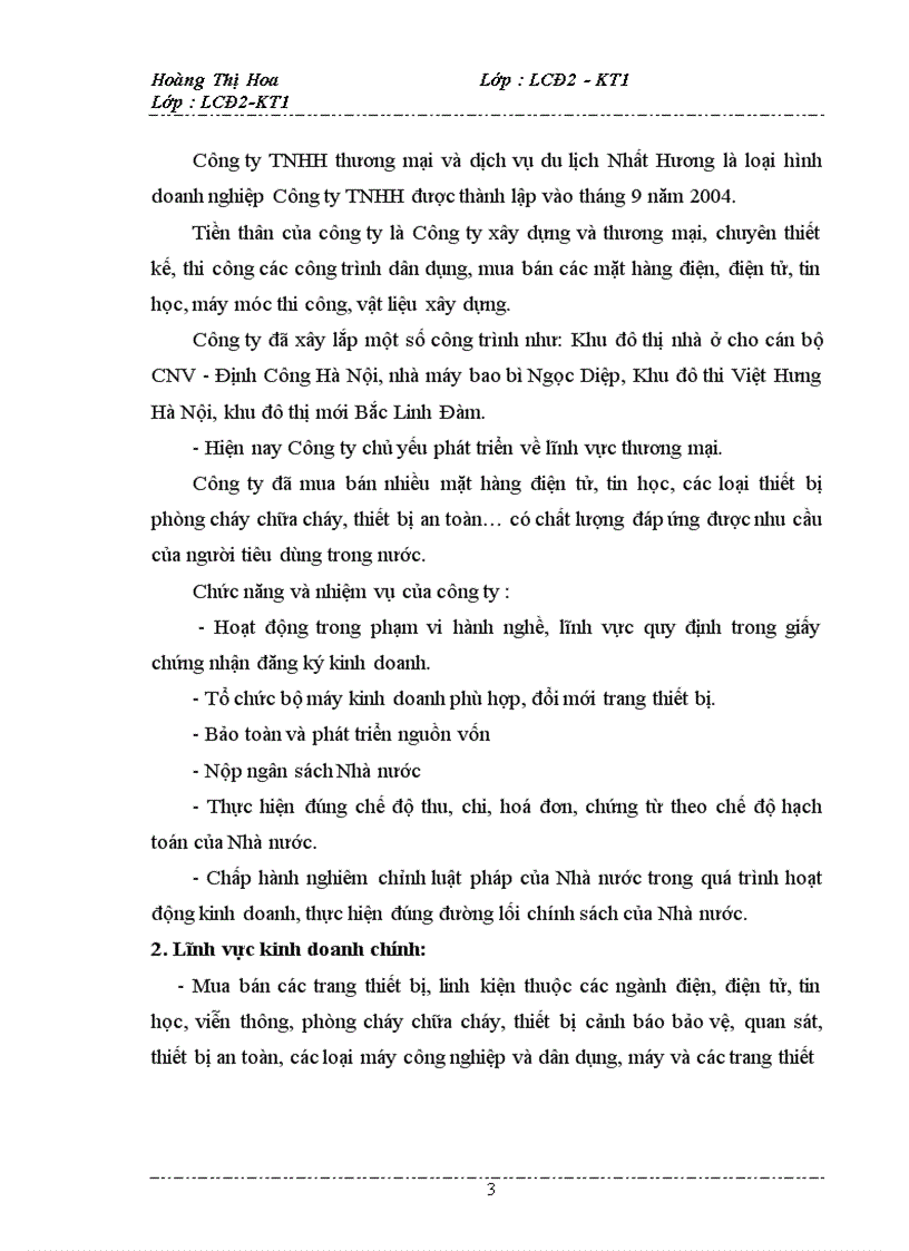 image for page Hình thức kế toán và tổ chức bộ máy kế toán tại Công ty TNHH thương mại và dịch vụ du lịch Nhất Hương