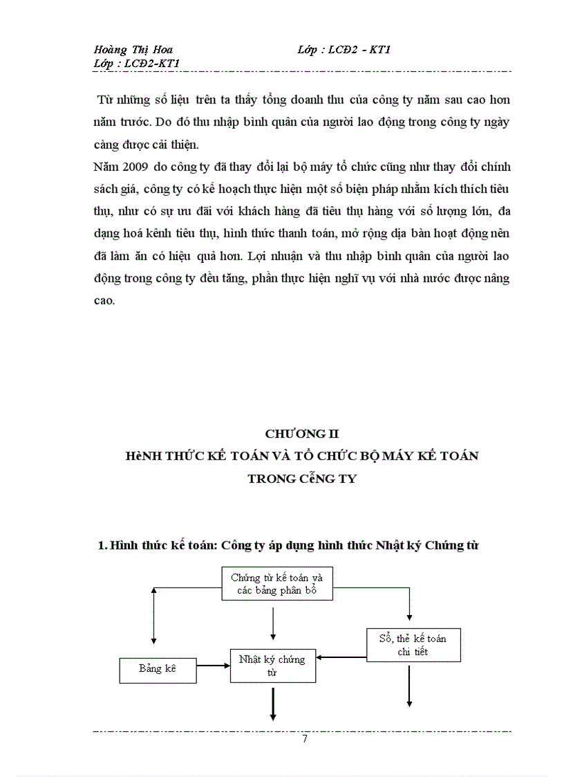 image for page Hình thức kế toán và tổ chức bộ máy kế toán tại Công ty TNHH thương mại và dịch vụ du lịch Nhất Hương