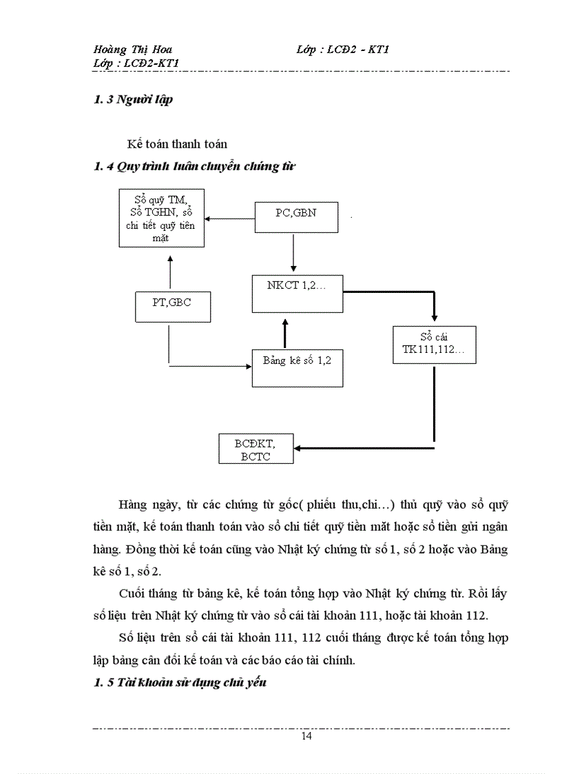 image for page Hình thức kế toán và tổ chức bộ máy kế toán tại Công ty TNHH thương mại và dịch vụ du lịch Nhất Hương
