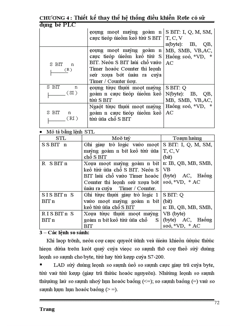 image for page Thiết kế thay thế hệ thống điều khiển Rơle có sử dụng bộ PLC