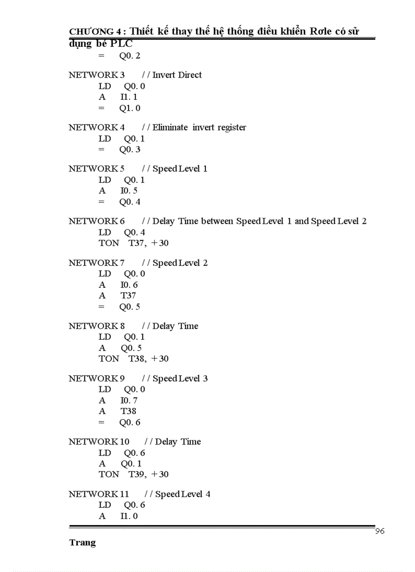 image for page Thiết kế thay thế hệ thống điều khiển Rơle có sử dụng bộ PLC
