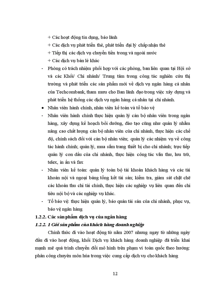 image for page Báo cáo thực tập tổng hợp tại ngân hàng Techcombank và chi nhánh Techcombank Đông Đô