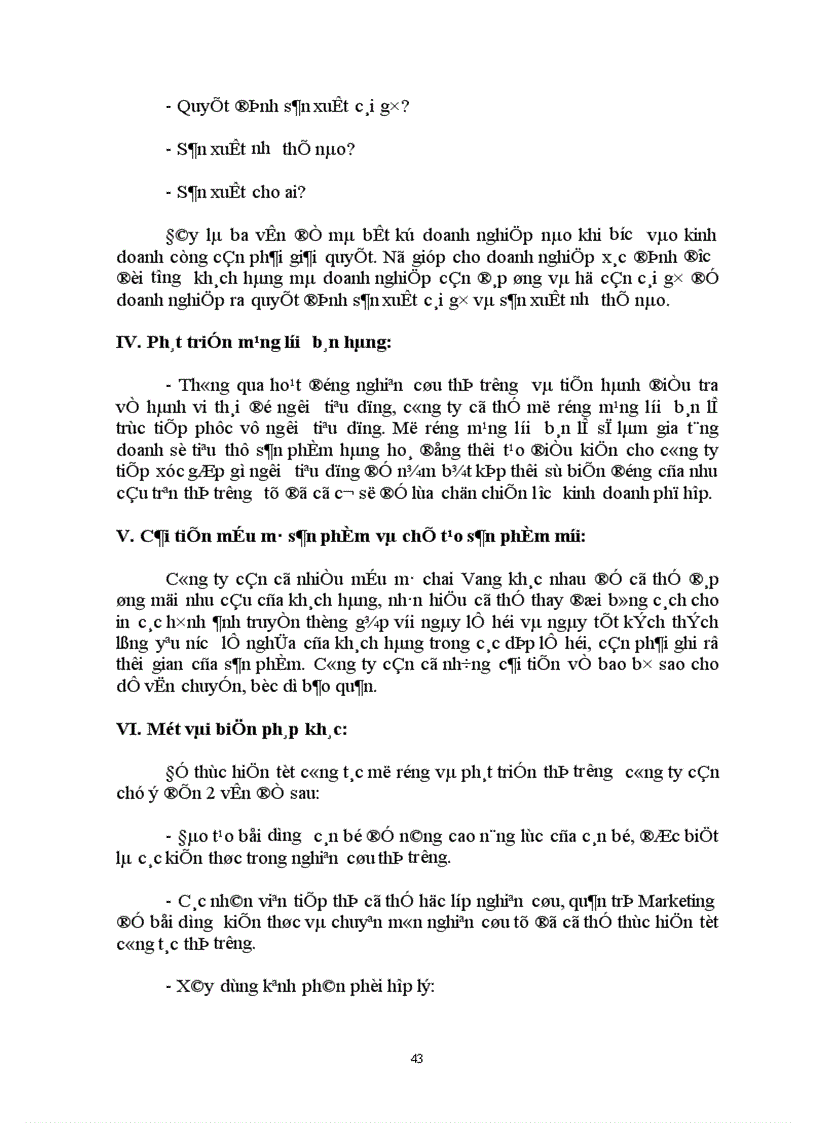 image for page Những biện pháp cơ bản để mở rộng và phát triển thị trường của công ty Rượu NGK Thăng Long