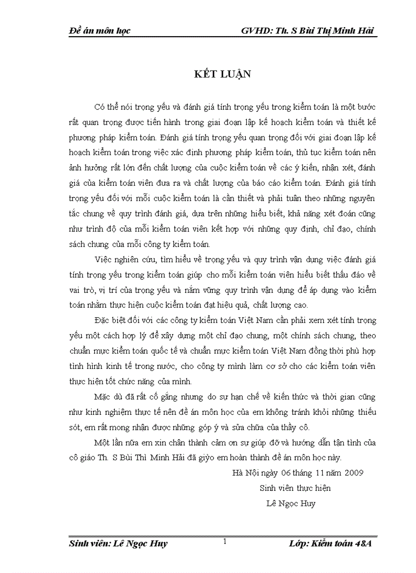 image for page Quy trình vận dụng tính và đánh giá tính trọng yếu trong kiểm toán 1