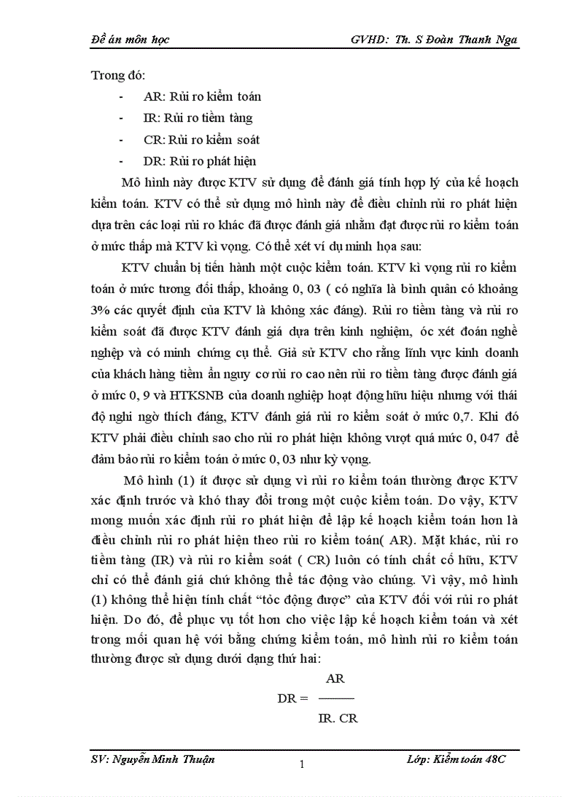 image for page Hoàn thiện đánh giá rủi ro kiểm toán trong kiểm toán báo cáo tài chính của kiểm toán độc lập Việt Nam 1