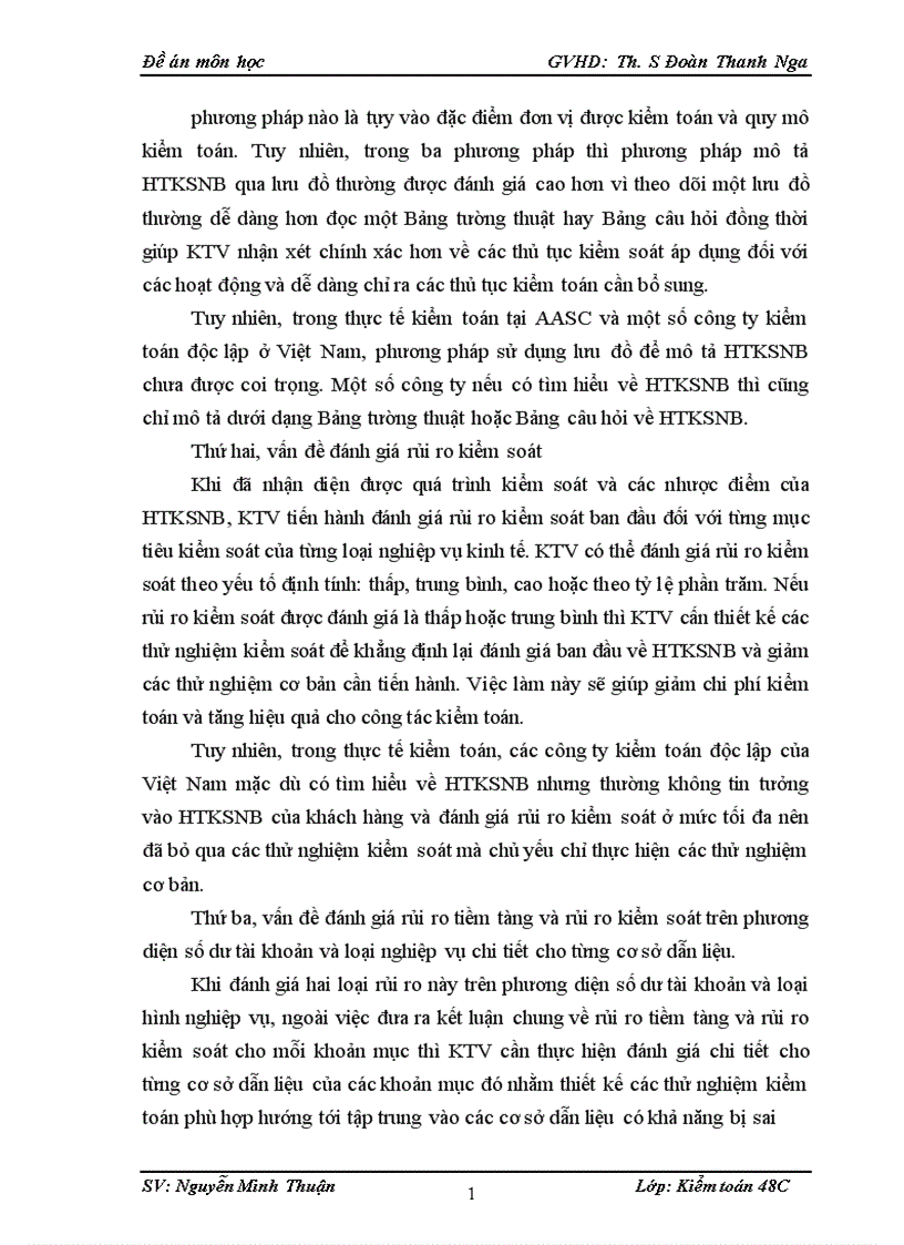 image for page Hoàn thiện đánh giá rủi ro kiểm toán trong kiểm toán báo cáo tài chính của kiểm toán độc lập Việt Nam 1