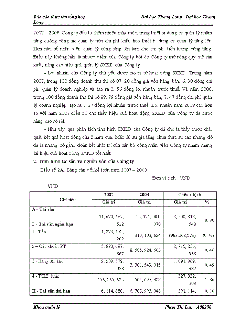 image for page Thực trạng sản xuất kinh doanh của Công ty cổ phần quản lý và xây dựng đường bộ 470