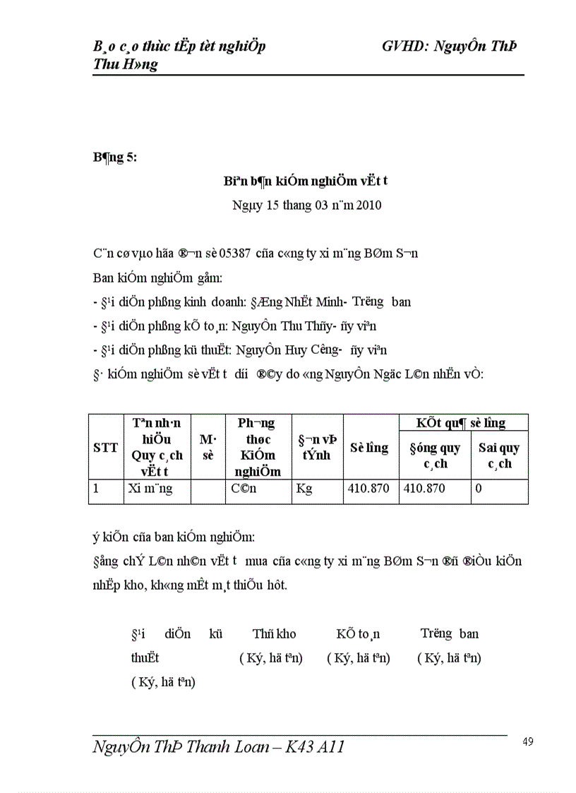 image for page Kế toán nguyên liệu vật liệu và công cụ dụng cụ tại Công ty Cổ phần đầu tư và bê tông Thịnh Liệt 1