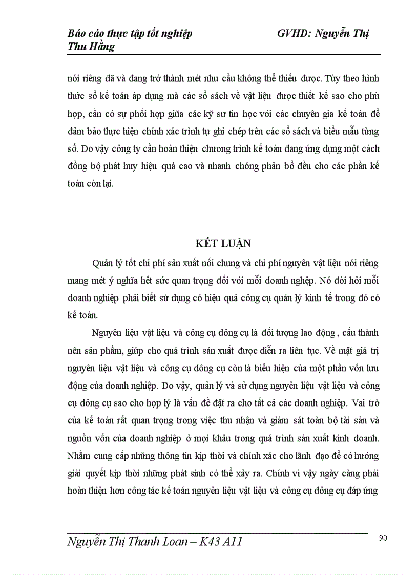 image for page Kế toán nguyên liệu vật liệu và công cụ dụng cụ tại Công ty Cổ phần đầu tư và bê tông Thịnh Liệt 1