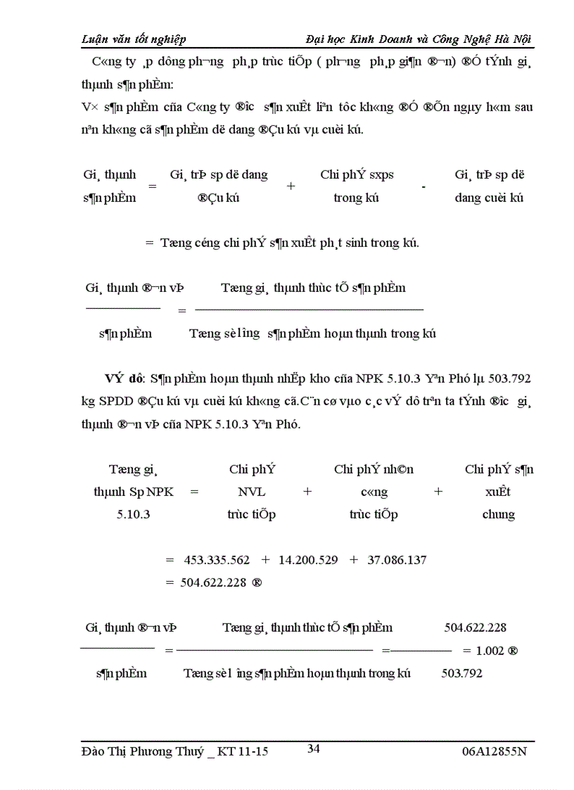 image for page Thực tế công tác kế toán tập hợp chi phí sản xuất và tính giá thành sản phẩm tại công ty Vật tư tổng hợp cửu long vinashin