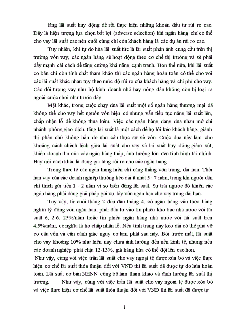 image for page Thực trạng điều hành lãi suất ở Việt Nam