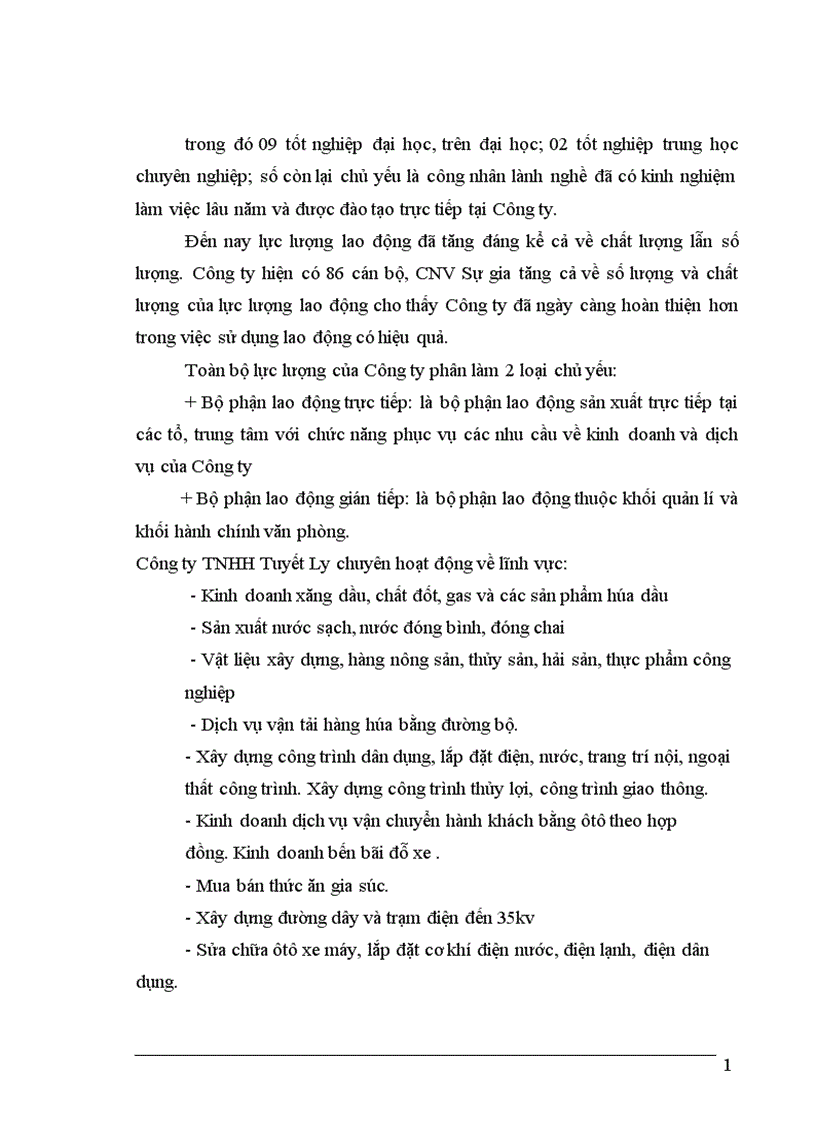 image for page Hoàn thiện kế toán tiền lương và các khoản trích theo lương tại Công ty TNHH Tuyết Ly 1