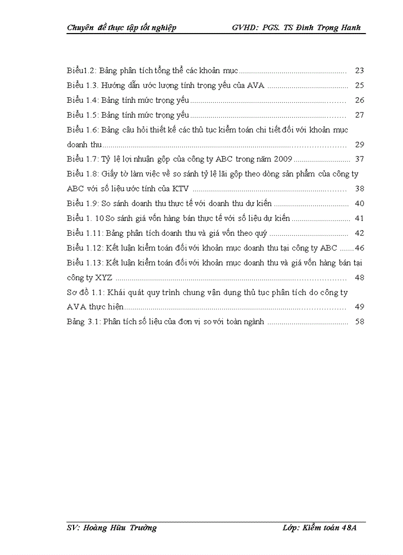 image for page Vận dụng thủ tục phân tích với kiểm toán khoản mục doanh thu trong kiểm toán báo cáo tài chính tại Công ty trách nhiệm hữu hạn tư vấn kế toán và kiểm toán Việt Nam AVA 1