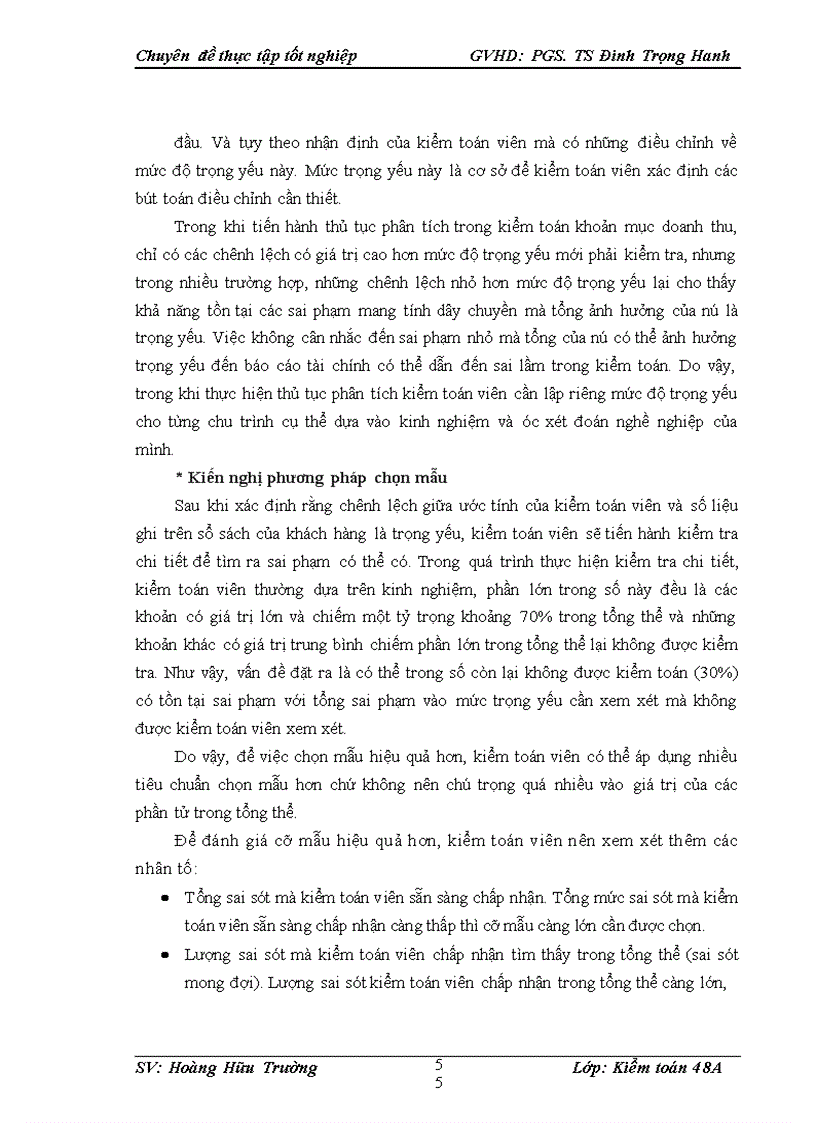 image for page Vận dụng thủ tục phân tích với kiểm toán khoản mục doanh thu trong kiểm toán báo cáo tài chính tại Công ty trách nhiệm hữu hạn tư vấn kế toán và kiểm toán Việt Nam AVA 1