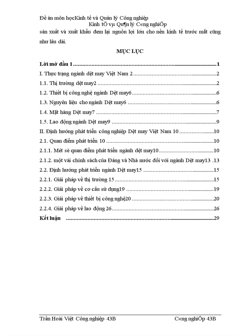 image for page Ngành Dệt May Việt Nam trên con đường hội nhập