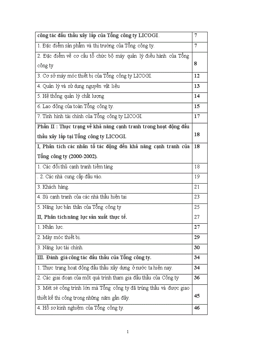 image for page Một số biện pháp nhằm nâng cao khả năng cạnh tranh trong đấu thầu xây lắp ở Tổng công ty xây dựng và phát triển hạ tầng LICOGI