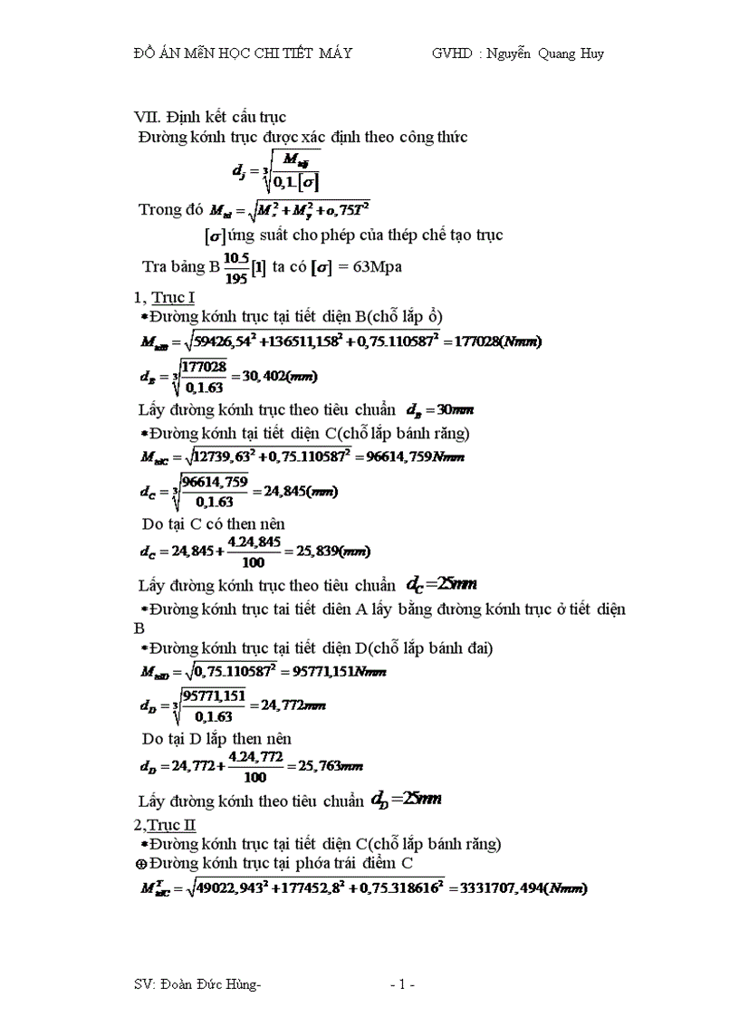 image for page Tính toán truyền động bánh răng côn răng thẳng