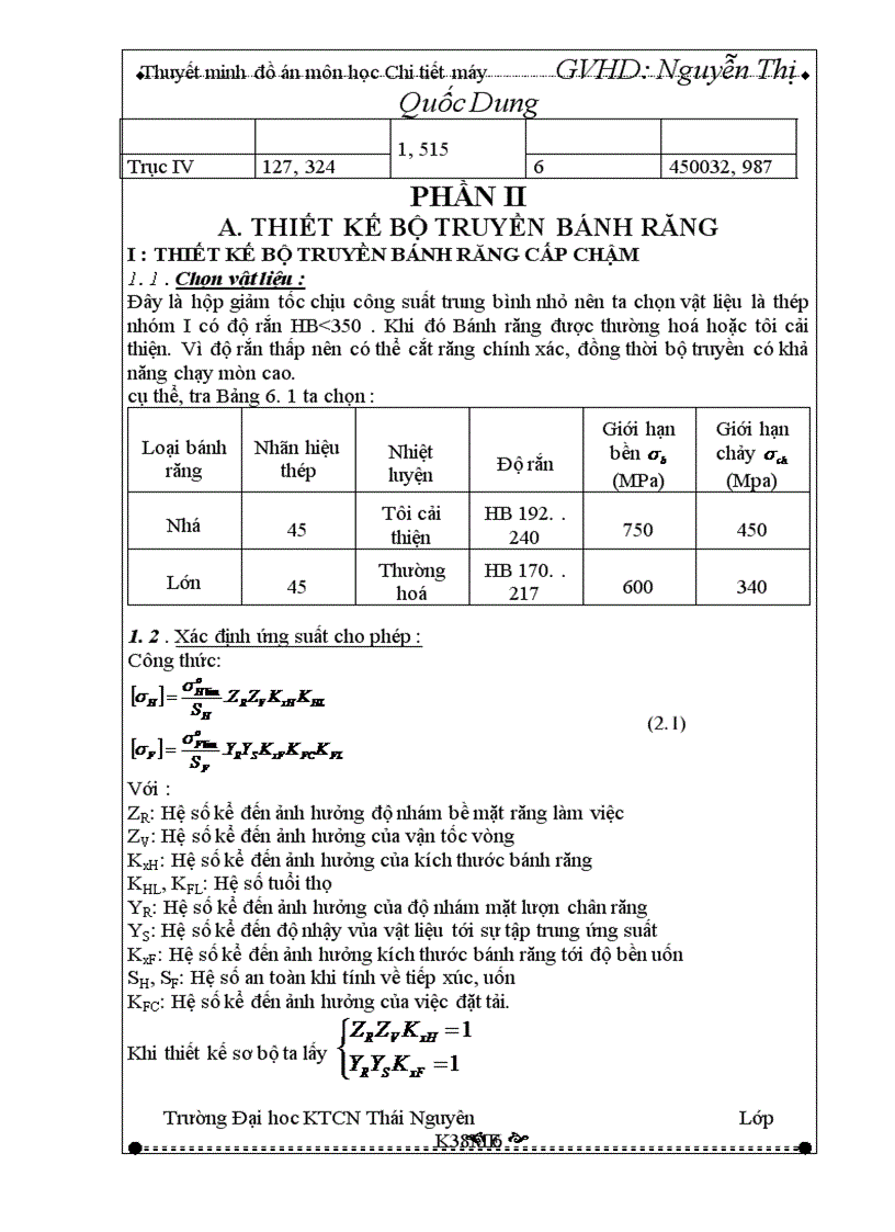 image for page Tính toán động học hệ dẫn động cơ khí 1