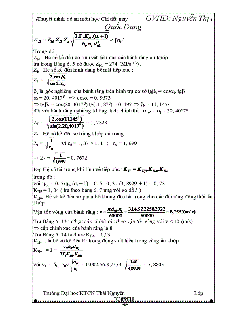 image for page Tính toán động học hệ dẫn động cơ khí 1