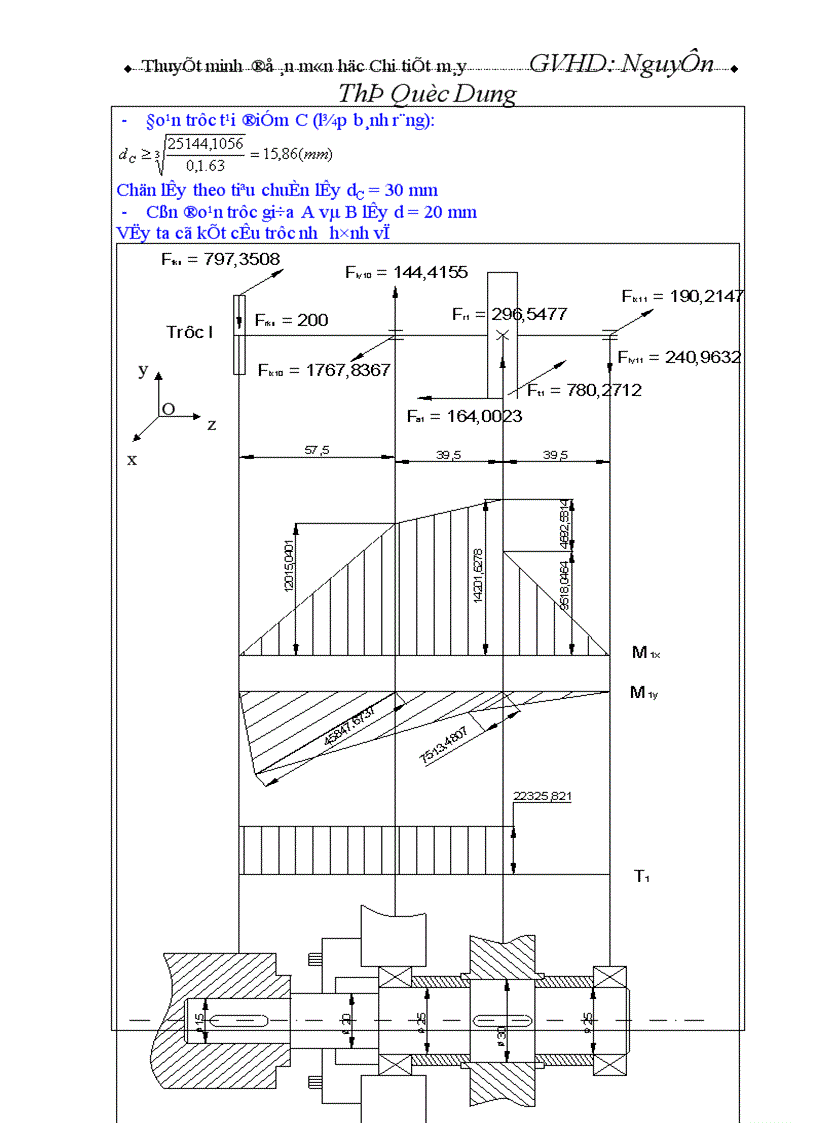 image for page Tính toán động học hệ dẫn động cơ khí 1