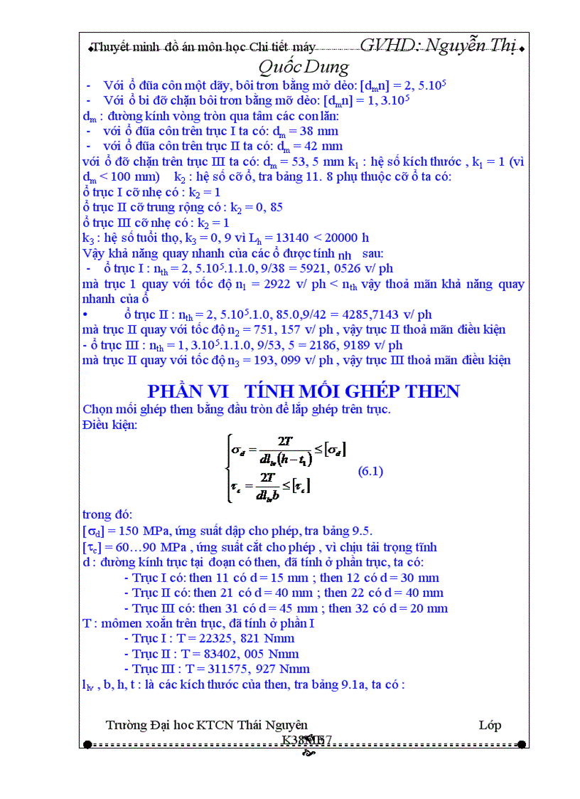 image for page Tính toán động học hệ dẫn động cơ khí 1