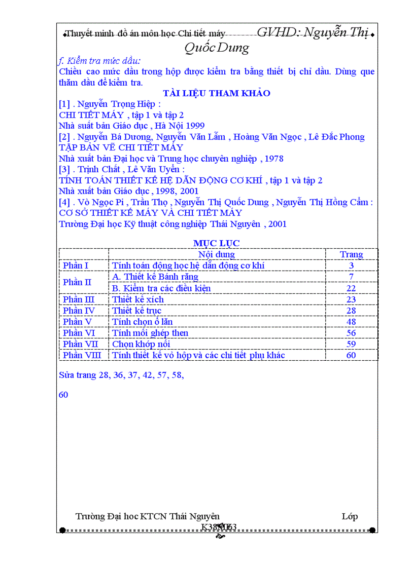 image for page Tính toán động học hệ dẫn động cơ khí 1