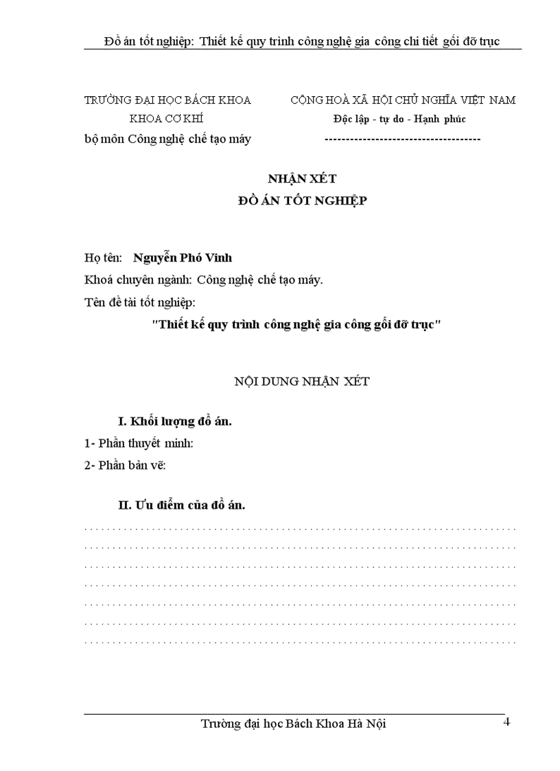 image for page Thiết kế quy trình công nghệ gia công chi tiết gối đỡ trục