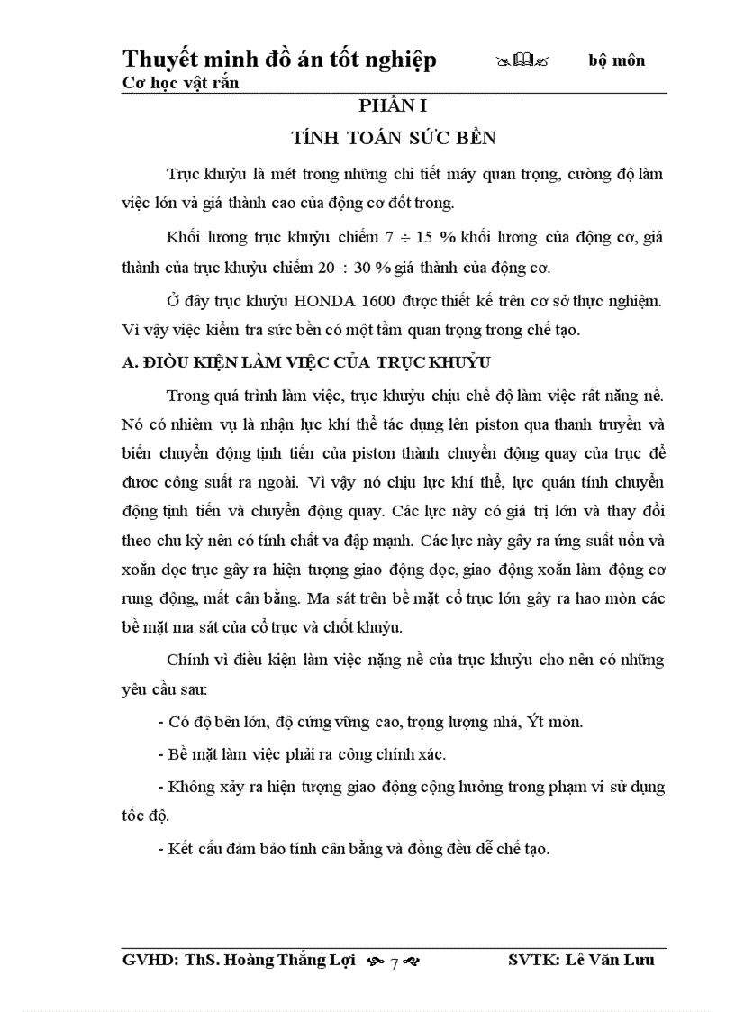 image for page Tính toán sức bền và lập quy trình công nghệ ra công trục khuỷu HONDA 1600 1