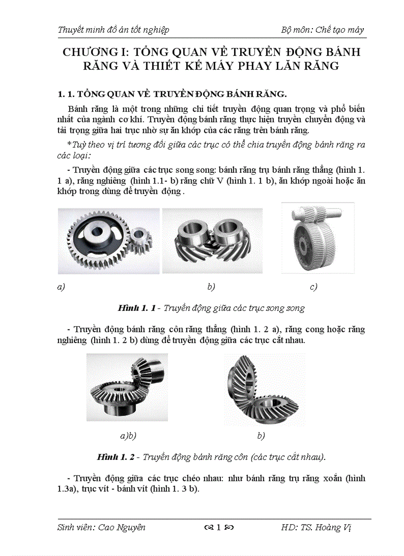 image for page Thiết kế máy Phay Lăn Răng