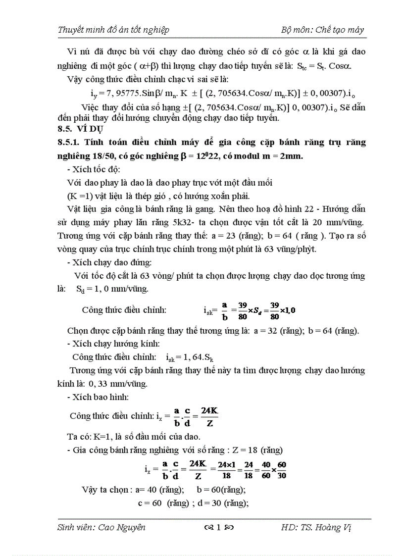 image for page Thiết kế máy Phay Lăn Răng