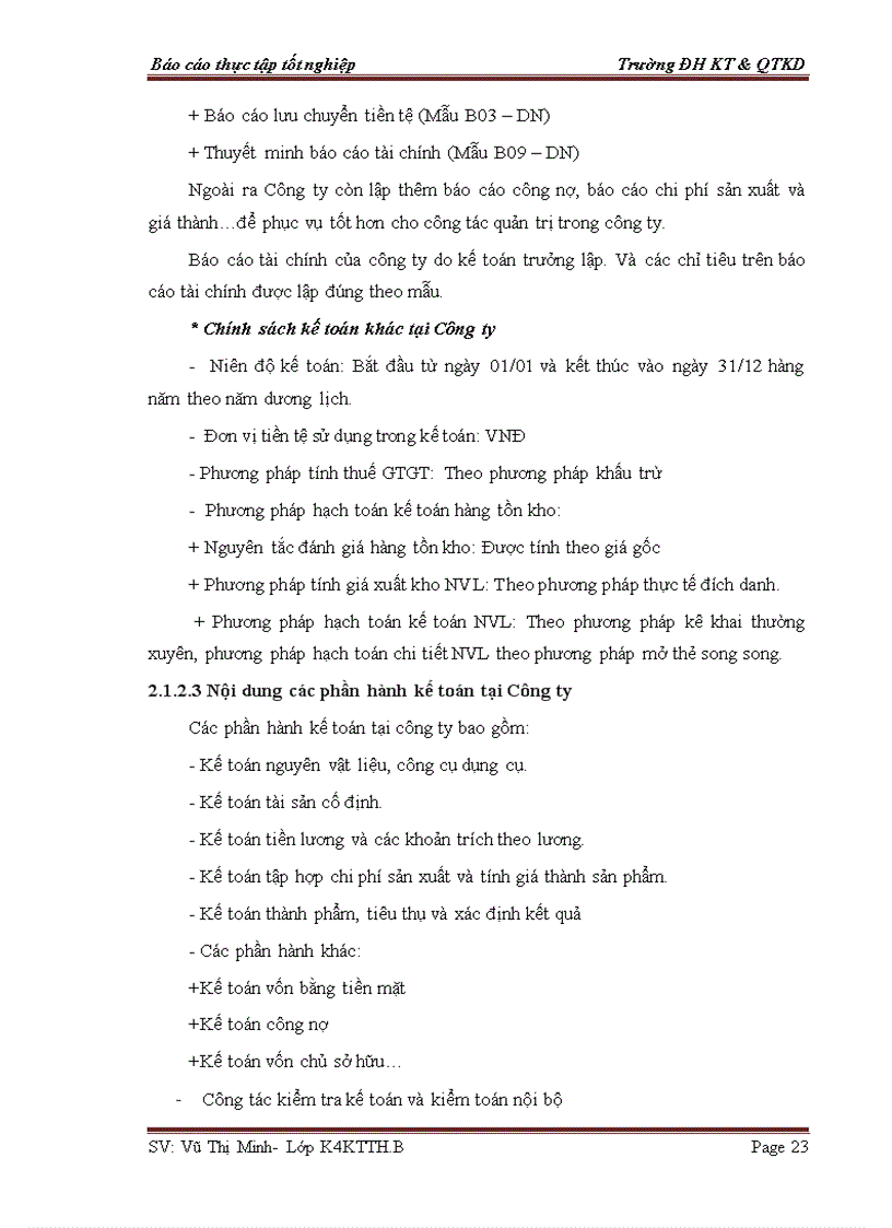 image for page Báo cáo thực tập tại công ty Cổ phần xây dựng cầu đường Hà Nội