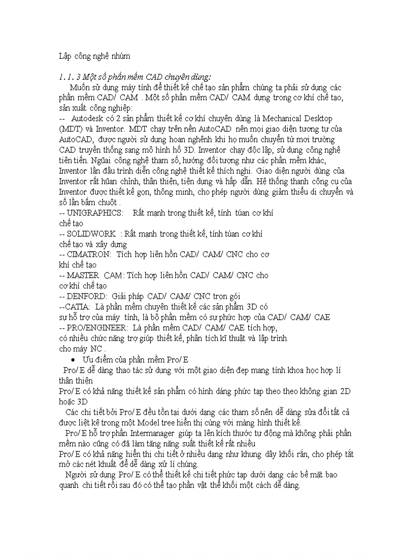 image for page Tổng quan về modun CAD trong phần mềm và tìm hiểu đánh giá các đề tài nghiên cứu về Pro