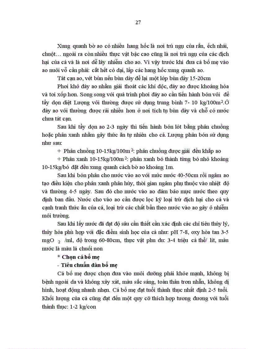 image for page Tìm hiểu quy trình sản xuất giống nhân tạo cá chép lai 3 máu tại trại sản xuất giống cấp I Chi cục thủy sản Phú Thọ