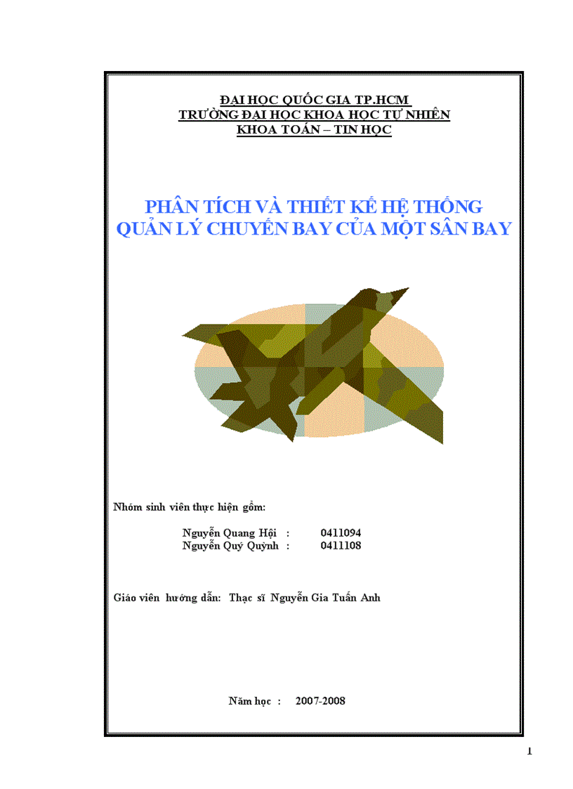 image for page phân tích và thiết kế hệ thống quản lý chuyến bay của một sân bay