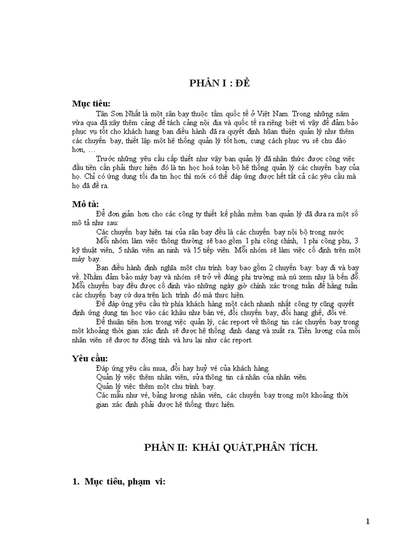 image for page phân tích và thiết kế hệ thống quản lý chuyến bay của một sân bay