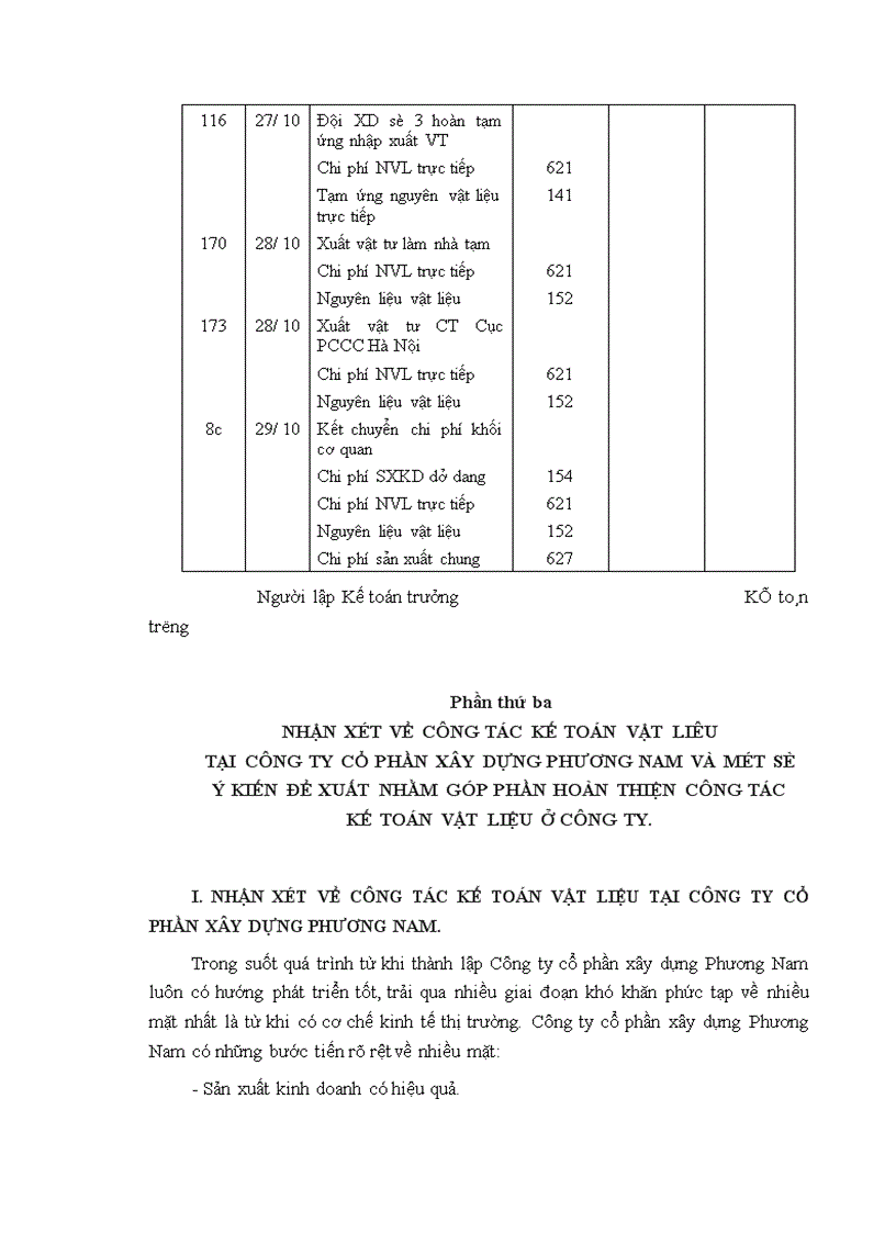 image for page Tổ chức công tác kế toán nguyên vật liệu công cụ dụng cụ ở Công ty cổ phần xây dựng Phương Nam