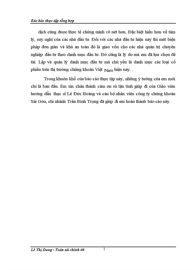 image for page Lập và quản lý danh mục đầu tư mà chủ yếu là danh mục các loại cổ phiếu trên thị trường chứng khoán Việt Nam hiện nay