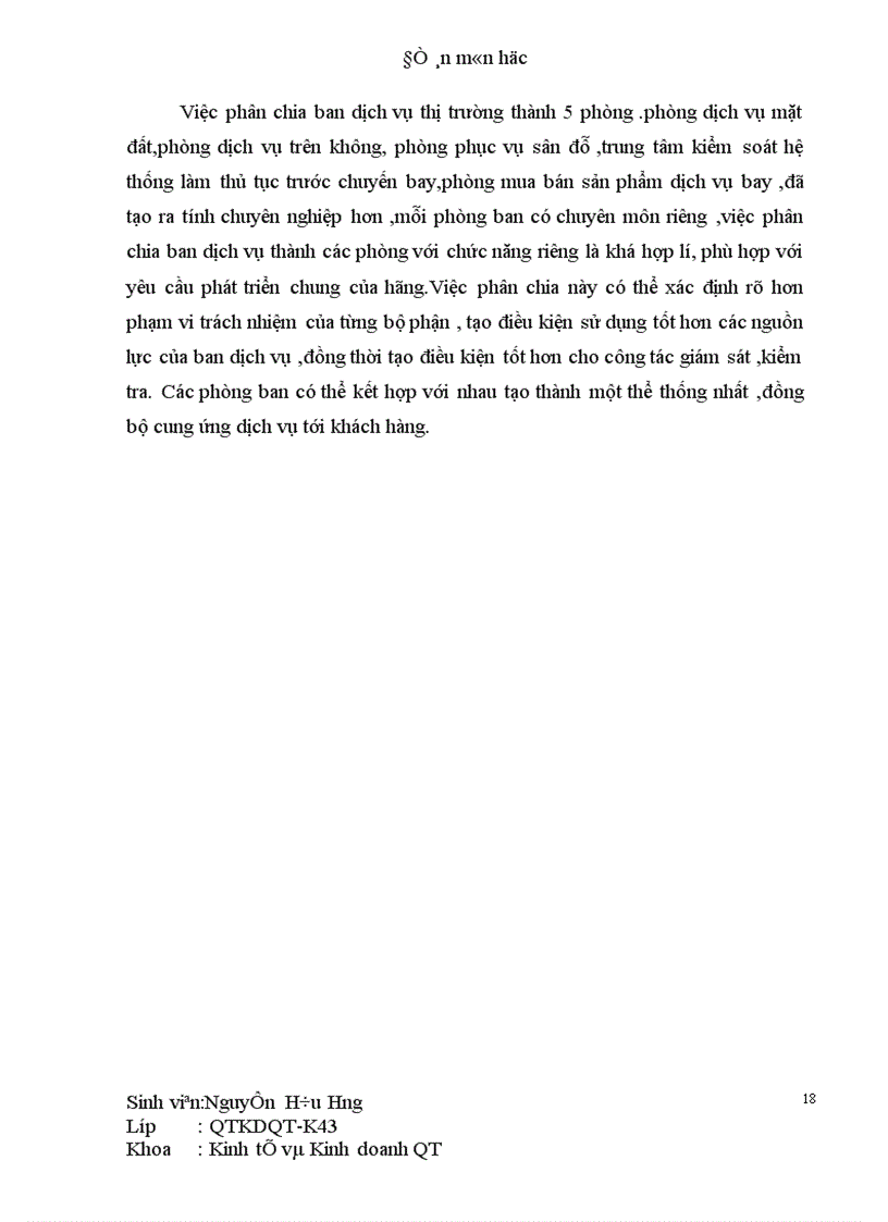 image for page Chiến lược kinh doanh của Việt Nam Airlines