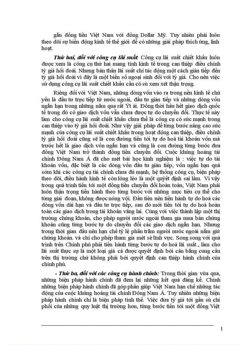 image for page Tỷ giá hối đoái mối quan hệ với cán cân thanh toán quốc tế và giải pháp để hoàn thiện chính sách tỷ giá ở Việt Nam 1