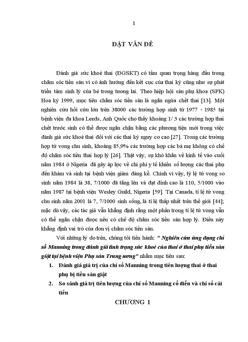 image for page Nghiên cứu ứng dụng chỉ số Manning trong đánh giá tình trạng sức khoẻ của thai ở thai phụ tiền sản giật tại bệnh viện Phụ sản Trung ương